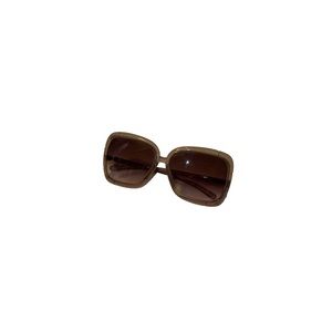 Burberry Translucent Beige Sunglasses with Rectangular Frames